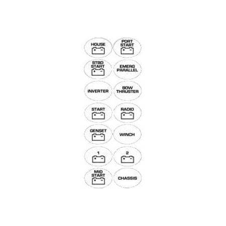 Bep Marine BEP Battery Switch Label Sheet 713 | Zoro